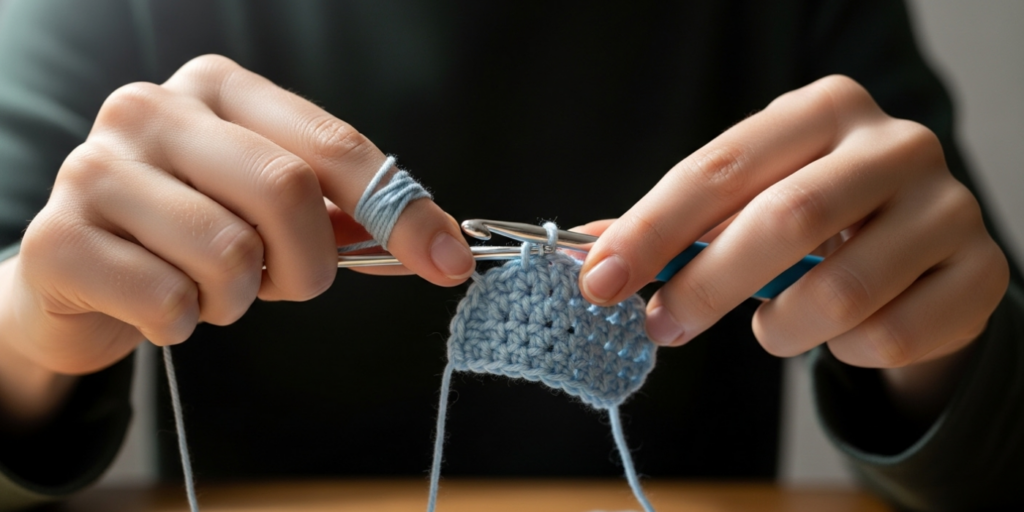 How to Hold a Crochet Hook and Yarn the Right Way for Beginners