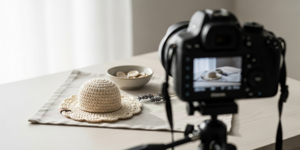 How to Photograph Crochet Projects for Online Shops